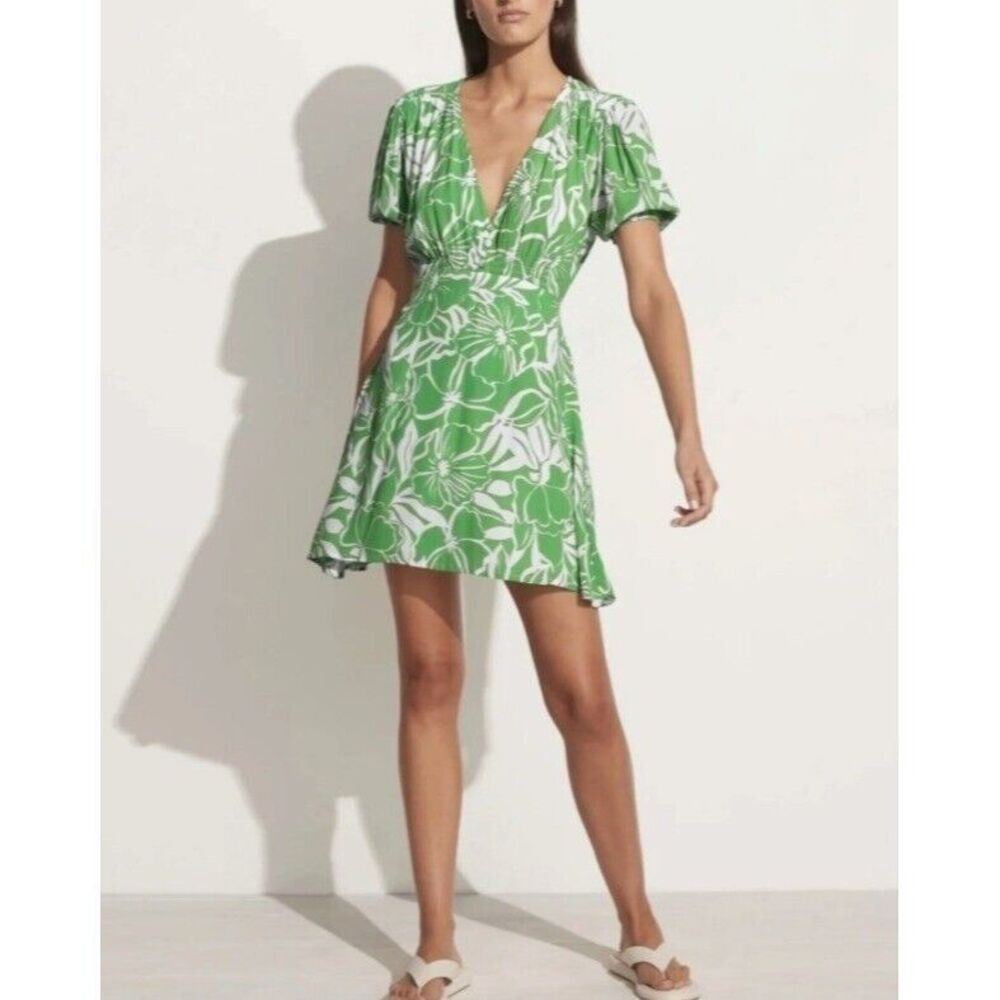 $189 NWT Faithfull the‎ Brand La Castella Mini Dress~El Marsa Floral~Summer~2/XS